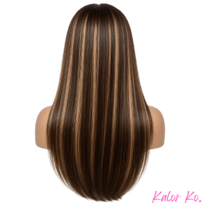 Colored Straight Wigs – 100% Human Hair