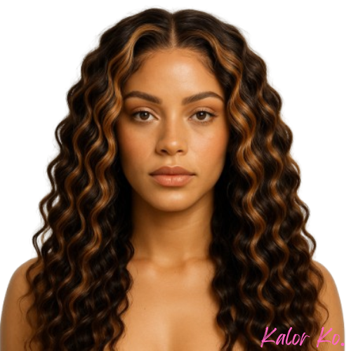 Colored Deep Wave Wigs – 100% Human Hair