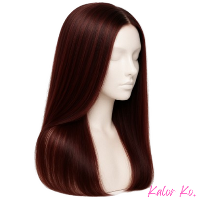 Colored Straight Wigs – 100% Human Hair