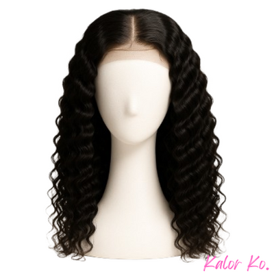 4x4 Deep Wave Closure Wig – 200% Density