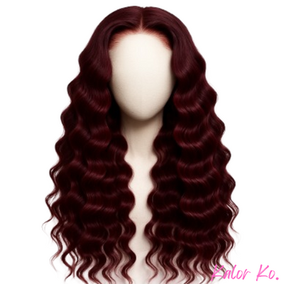 Colored Deep Wave Wigs – 100% Human Hair